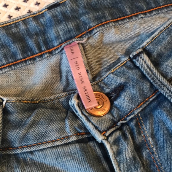 🇺🇸 EARNEST SEWN sz 26 Esra Mid-Rise Skinny Jeans Premium Salvage Light Denim - Picture 3 of 16